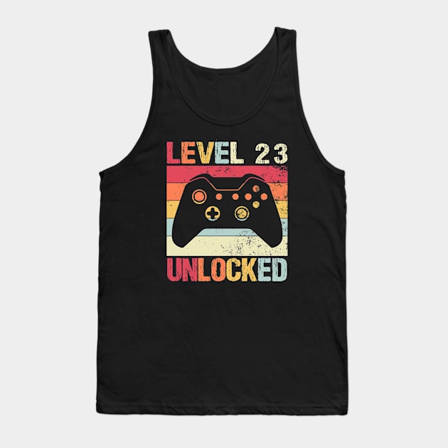 Level 23 Unlocked - 23rd Birthday Tank Top by Teesamd